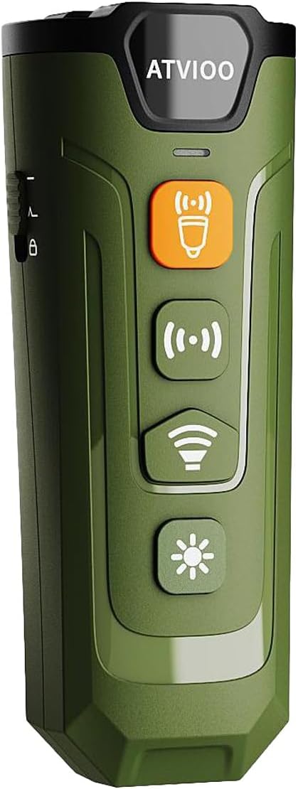 Anti Barking Device for Dogs – Humane Sonic Bark Control, Long Range & Safe, Rechargeable Dog Training Tool for Your or Neighbor's Pet, Home & Yard Use (Green)
