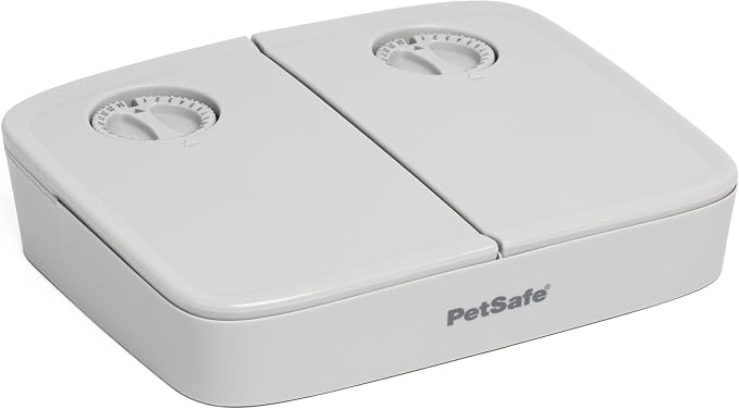PetSafe Analog 2 Meal Pet Feeder, Dog & Cat, 3 Cup/16 oz, Tamper-Resistant