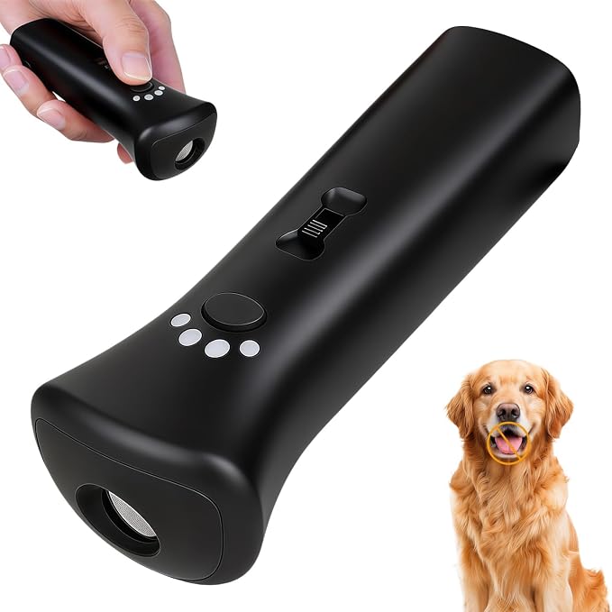 2026 Upgraded Anti Barking Device for Dogs, Ultrasonic Dog Bark Deterrent, Dog Bark Deterrent Devices, Best Anti-Barking Device, 3 Modes Safe Humane Indoor Outdoor Portable Training Tool