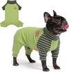 KYEESE Turtleneck Dog Pajamas for Small Dogs Warm Dog Onesie, Green