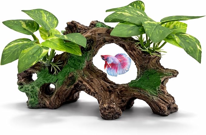 Aquarium Decorations Cave Silk Aquarium Plants Betta Fish Tank Decor