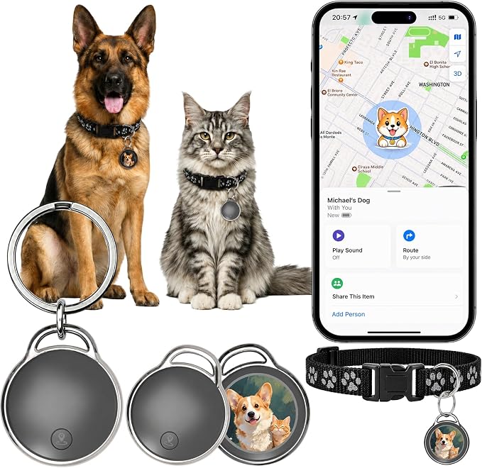 GPS Tracker for Dogs/Cats, Real-Time Tractive GPS Tracker Device