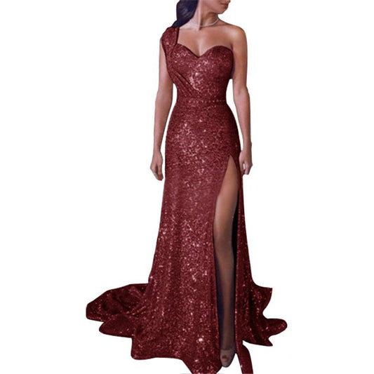 Women's Solid-Color Casual All-Match Halter Dress