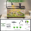 Fish Aquarium Tank Ultra Clear Fish Bowls Betta Goldfish Turtle Tank