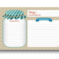 Home Kitchen Recipe Card