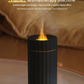 Air Humidifier With Flame Effect Essential Oil Diffuser Quiet Aroma Diffuser Home Fragrances Car Refresh
