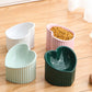 Pet Ceramic Bowl With Inclined Mouth Practical Durable Daily Indoor Pet Products