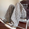 Casual Pants Sweatpants Loose-fitting Straight-leg
