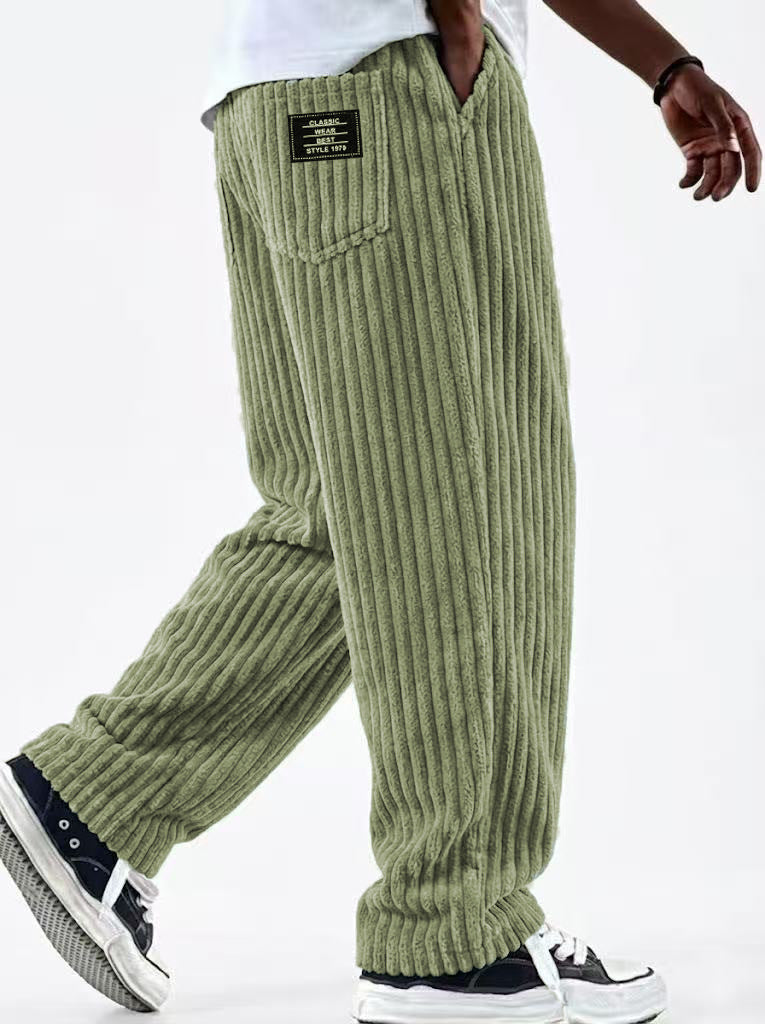 New Men's Retro Vertical-striped Corduroy