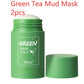 Cleansing Green Tea Mask Clay Stick Oil Control Anti-Acne Whitening Seaweed Mask Skin Care
