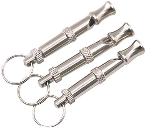 VizGiz 3 Pack Dog Whistle Training to Stop Barking to Make Dogs Come to You Ultrasonic Sound with Adjustable Frequencies Sit Down Recall Repel Silent Bark Control Tool