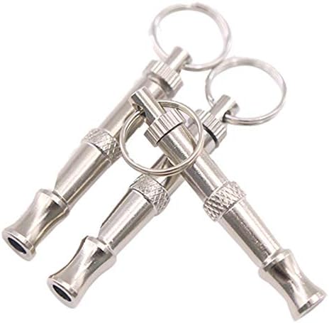 VizGiz 3 Pack Dog Whistle Training to Stop Barking to Make Dogs Come to You Ultrasonic Sound with Adjustable Frequencies Sit Down Recall Repel Silent Bark Control Tool