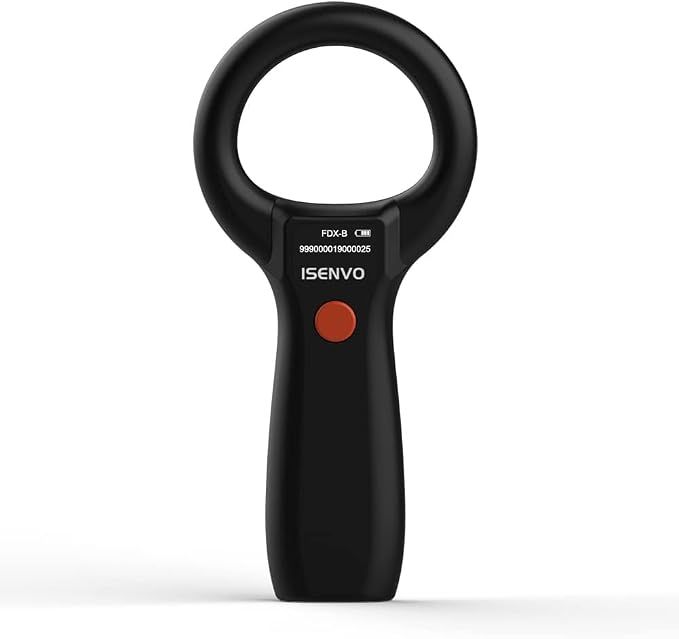 Pet Microchip Scanner, 15 Digit Pet Chip Scanner, Rechargeable(190S)
