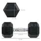 2x10kg Hex Dumbbells Set Rubber Dumbbells Weight Lifting Equipment Fitness Home Gym
