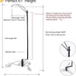 HOHIYA 61" Heavy Duty Shepherd Hook for Bird Feeders & Plants