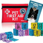 Travel Dog First Aid Kit & Funny Vet Wrap 12-Pack Bandage Bundle