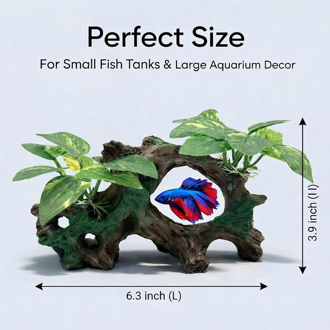 Aquarium Decorations Cave Silk Aquarium Plants Betta Fish Tank Decor