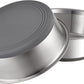 PEGGY11 Nonslip Stainless Steel Dog Cat Bowls, 2 US Cup Each, 2 Pack