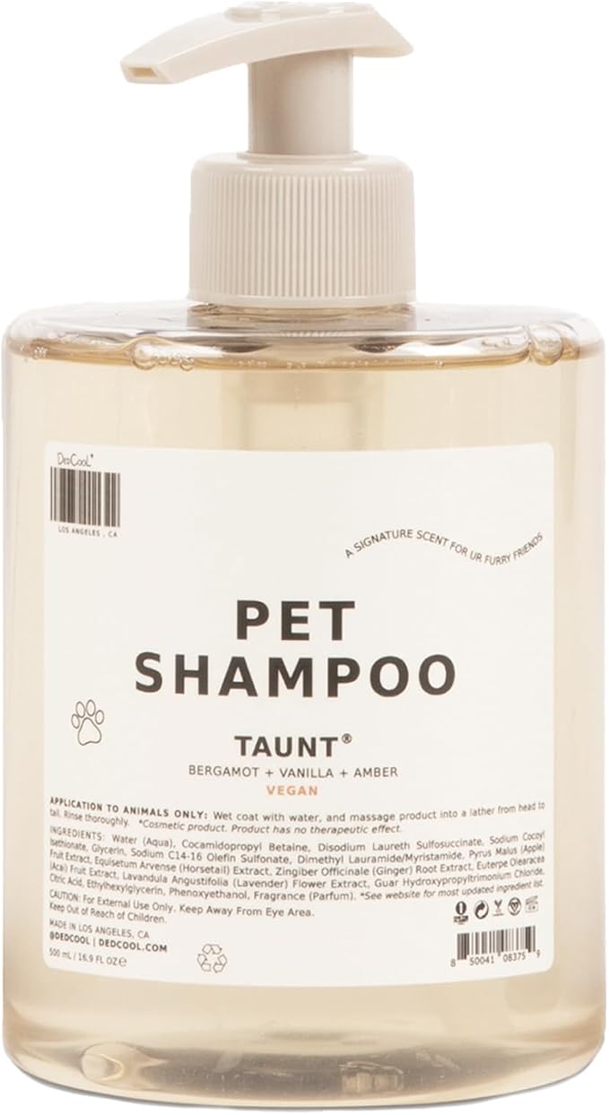 DedCool, Pet Shampoo, 01 Taunt, Gentle Dog Cleanser, 16.9 fl oz