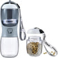 Cibaabo Dog Water Bottle Portable with Food Container & Filter for Travel