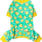 KYEESE Velvet Dog Pajamas for Small Dogs Soft Onesie Shirt, Yellow Duck