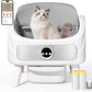 DuckSky Automatic Litter Box, Open-Top Self Cleaning Cat Litter Box for Multiple Cats, Large Capacity Robot, APP Control, Safety Protection,1 Odor Eliminator, 2 Rolls Litter Liner Bags,