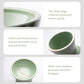 CEEFU 2-Pack Elevated Ceramic Cat Bowls Extra Wide for Food & Water