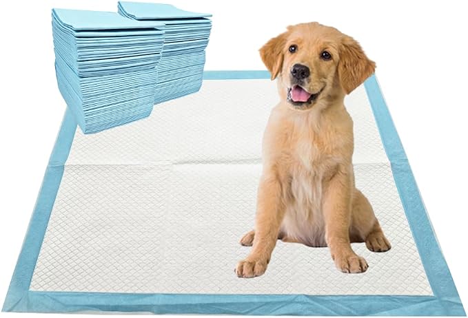 Puppy Pee Pads, 22 x 22 Inch 100 Count Dog Potty Training Pads Blue