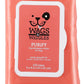 Wags & Wiggles Hypoallergenic Dog Wipes, Zesty Grapefruit, 100 Count