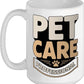 Pet Care Professional Dog Walker Cat Sitter Ceramic Mug, White, 15oz
