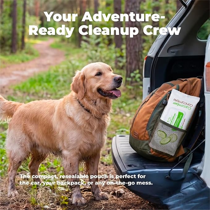 Best Pet Supplies Cleaning Dog Wipes - Calming Lavender, 100 Count