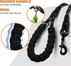 Taglory Rope Dog Leash for Medium Large Dogs, 6 FT Padded Handle, Black