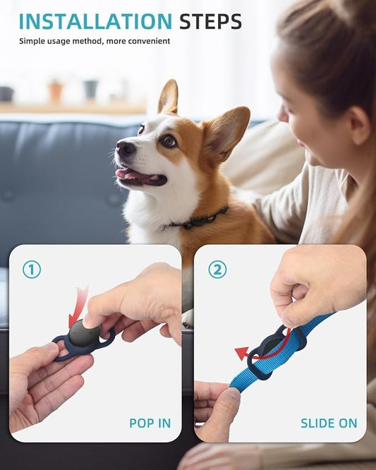 iOS Smart GPS Dog Collar, Mini Pet Activity Tracker No Monthly fee 1 Pack