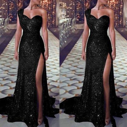 Women's Solid-Color Casual All-Match Halter Dress
