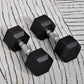 2x10kg Hex Dumbbells Set Rubber Dumbbells Weight Lifting Equipment Fitness Home Gym