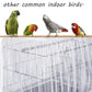 Tamu style Bird Cage Seed Catcher, Stretchy Mesh Skirt, 55-100 inch, White