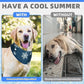 KOOLTAIL Dog Cooling Bandana, 2 Pack Instant Cooling Vest Pet Ice Scarf Adjustable, Summer Outdoor Ice Neck Cooler Towel Neck Wraps, Pet Chill Out Scarf Cooler Prevent Sunstroke in Hot Summer, Blue