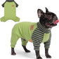 KYEESE Turtleneck Dog Pajamas for Small Dogs Warm Dog Onesie, Green