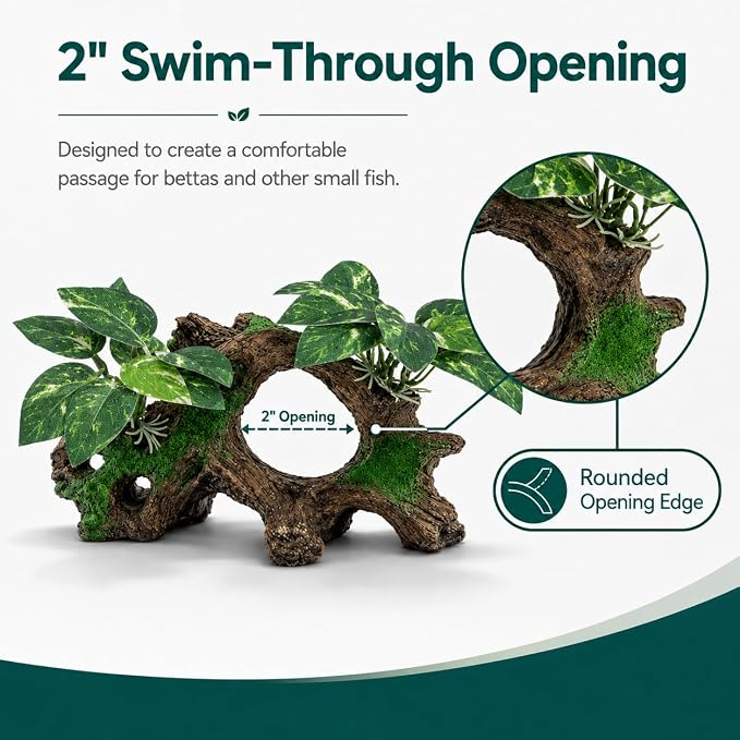 Aquarium Decorations Cave Silk Aquarium Plants Betta Fish Tank Decor