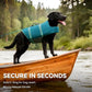 VIVAGLORY Dog Life Vest Rip Stop Dog Swim Vest, XS, Turquoise