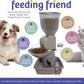 Feeding Friend® Automatic Dog & Cat Food Feeder with Water Dispenser, Smart Pet Feeder with Portion Control, OLED Display, Anti-Jam Design, Battery Operated, Medium Pets 15–30 lbs, Taupe