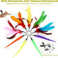 MeoHui Cat Toys for Indoor Cats, Interactive Cat Toy 2PCS Retractable Wand Toy and 9PCS Cat Feather Toys Refills, Funny Kitten Toys Cat Fishing Pole Toy for Bored Indoor Cats Chase and Exercise