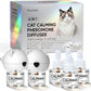 Cat Calming Pheromone Diffuser Feline Pheromones Multicat Diffuser Refills Plug in for Anxiety, Stress, Alone At Home,Spraying, Fighting, Scratching Cat Calm Relaxing 6 in 1 (2 Diffusers & 4 Refills)