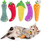 ETEKYER Catnip Cat Toys for Indoor Cats, Vegetable Shape 5 Pack