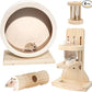 antiai 4 Pack Hamster Wheel Set,8.2Inch Medium Size Slience Quiet Spinner Hamster Running Wheels,Hamster Water Feeder Accessories Chew Toys for Guinea Pig,Gerbils,Mice and Other Small Pets Animal