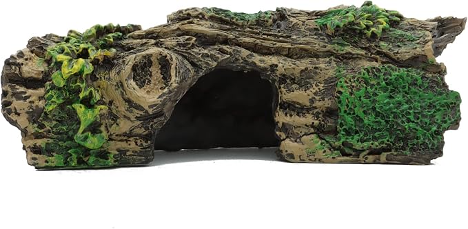 JIH Aquarium Decorations Resin Hollow Tree Trunk Ornament