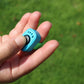 Pet Clicker for Dogs/Cats/Horses/Birds or Other Animals - Mini Finger Clickers for Training (Black + Blue)