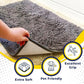 Muddy Mat® | Super Water Absorbent Door Mat Indoor, Microfiber Quick Dry Chenille Entryway Rug, Slip Resistant Front Door Mat, Indoor Mats for Entryway, Machine Washable Pet Rug, Grey 30"x19"