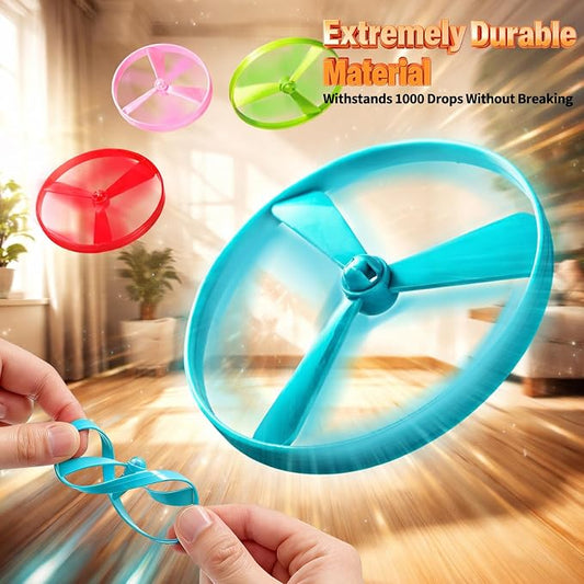 BABORUI Cat Toy Disc Launcher, Rechargeable Interactive Cat Fetch Toy Launcher with 8 Flying Discs, Flying Enrichment Toys for Indoor Bored Kittens & Adult Cats (Yellow)