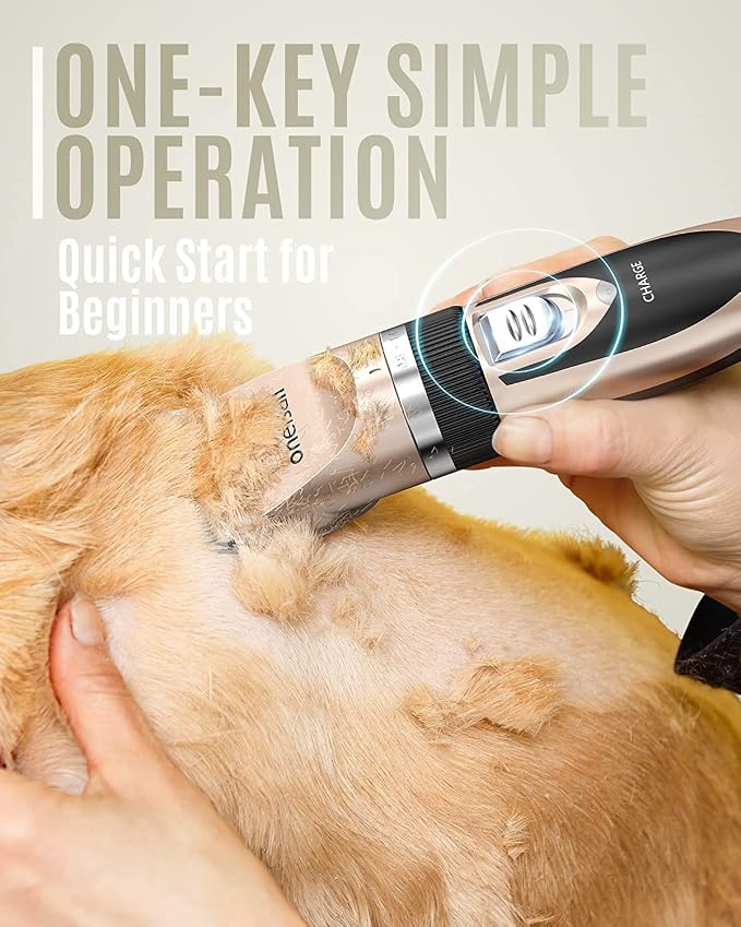 oneisall Low Noise Dog Clippers Grooming Kit for Dogs Cats Pets